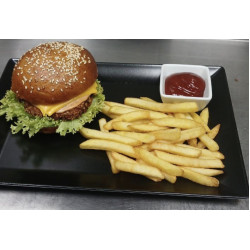 Бургер с куриной котлетой